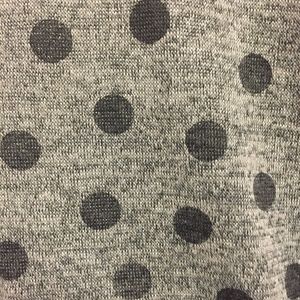 •Polka dot cold shoulder dress